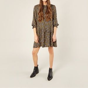 Rylee + Cru Hazel Shift Dress in Dark Floral